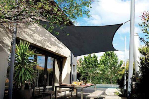 CCOMREC35: Voile d'ombrage rectangulaire 'Coolaroo Commercial' 5 m x 3 m