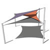 d'ombrage rectangle -  protection solaire - voile d'ombrage terrasse - layout02